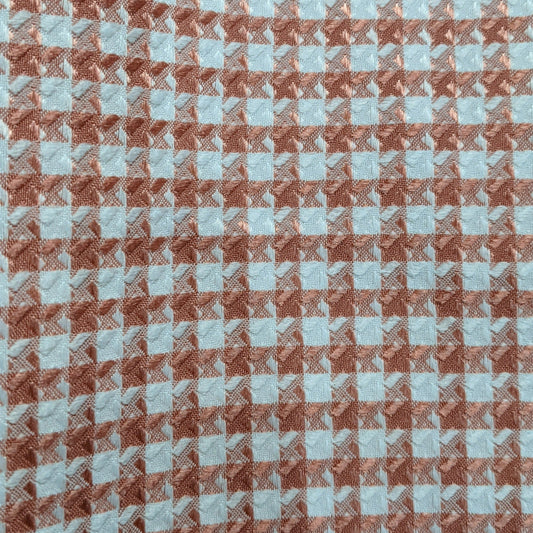 E5: Lana Short Sleeves Tweed Dress in Pink Houndstooth, size XS (Final Sale)