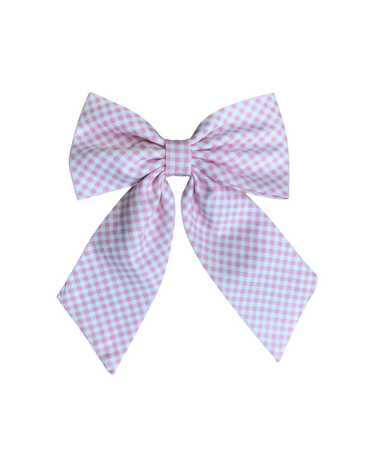 Pretty Women's Bow in Pink Gingham