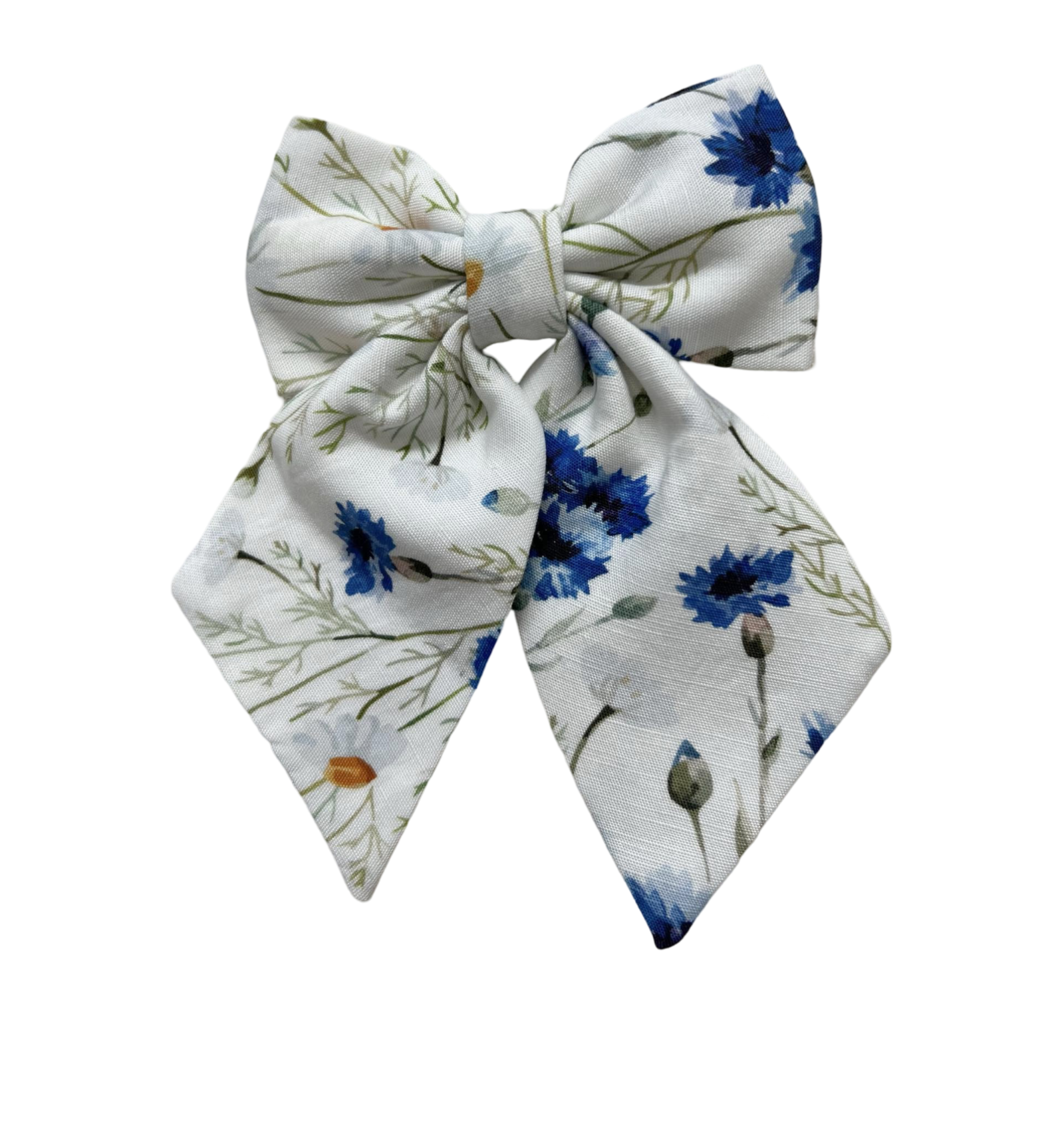 Pretty Girls' Bows in Blue Cornflowers
