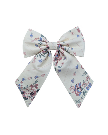 Pretty Women's Bows in Charming Striped Rose