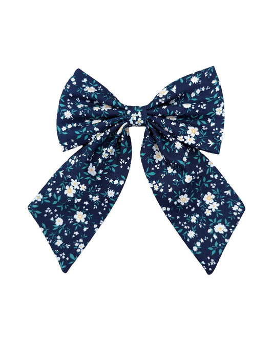 Pretty Women's Bows in Navy Dainty Floral