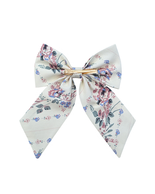 Pretty Women's Bows in Charming Striped Rose